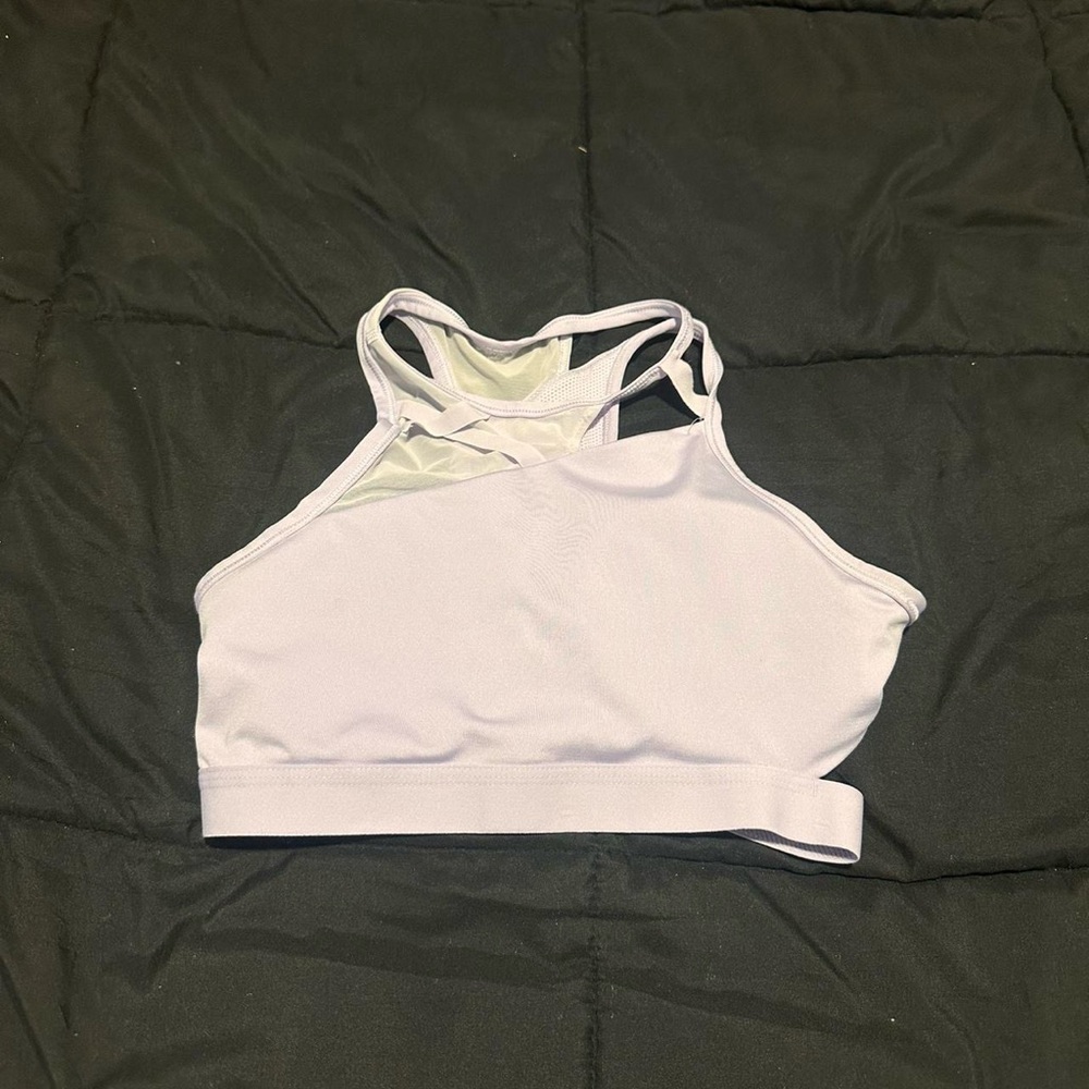 Nike Purple Sports Bra with Criss-Cross Straps